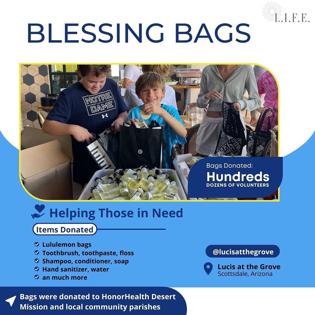 This past week we had the amazing opportunity to make blessing bags for HonorHealth Desert Mission and local community parishes! Check out the highlights! We are so grateful to our amazing volunteers that helped make this possible!