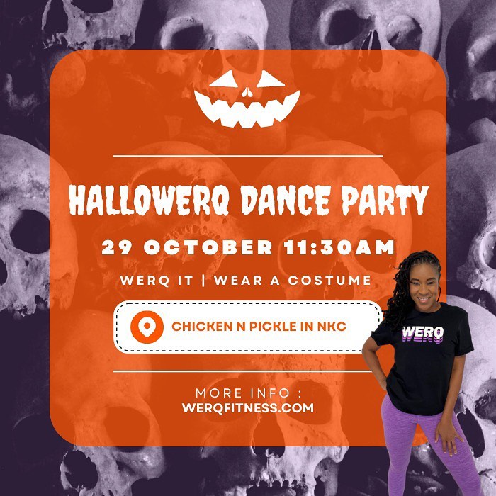 Calling all gym bats!🦇👻 Join Tara J in your best costume this Saturday 11:30am @chickennpicklehq for a free HalloWERQ! 🎃💜
