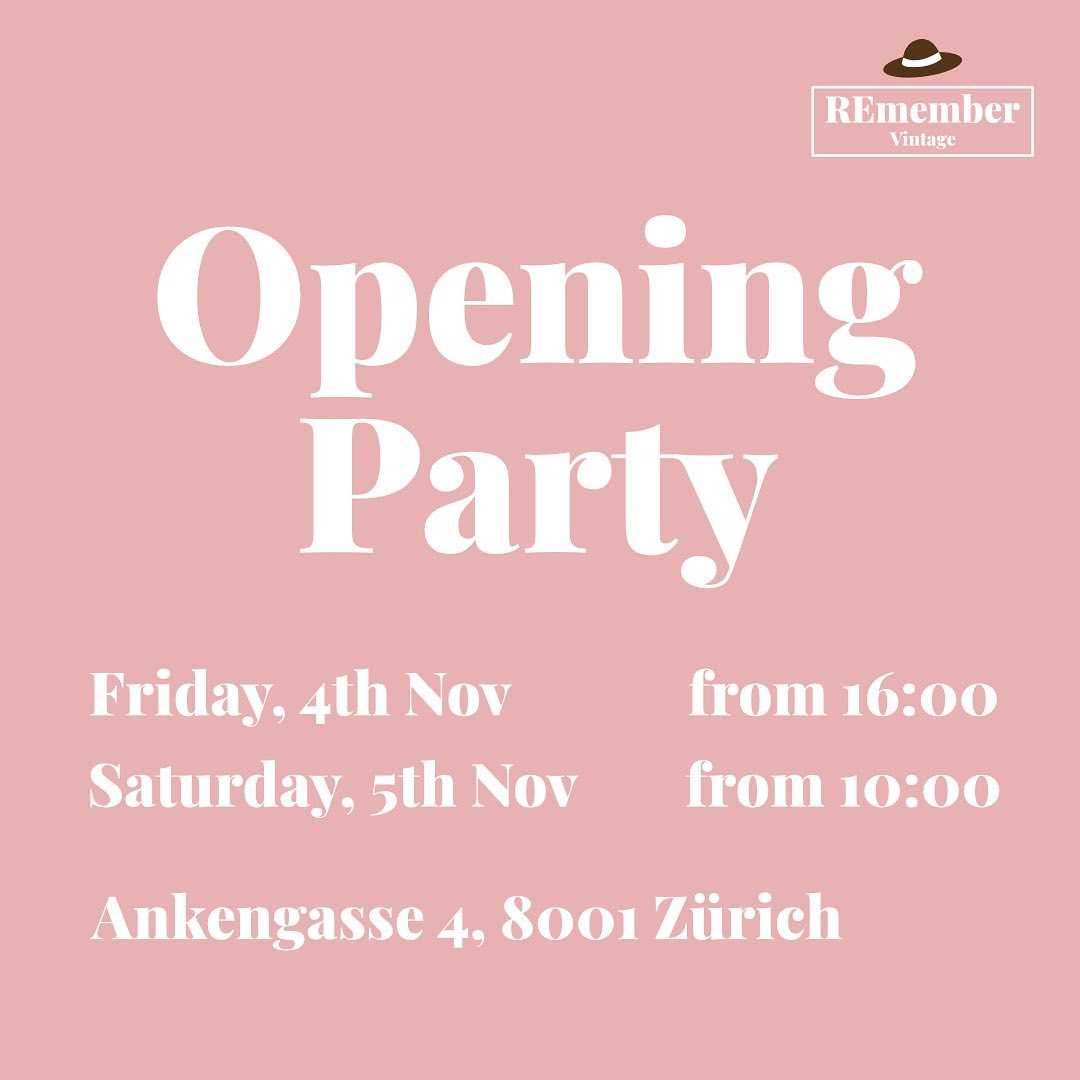 We are very much looking forward to celebrate the #opening of our #secondhand shop this weekend with you!
Come by for a #drink 🥂 Shop until you drop 😍
#vintage #zurich #secondhandfirst