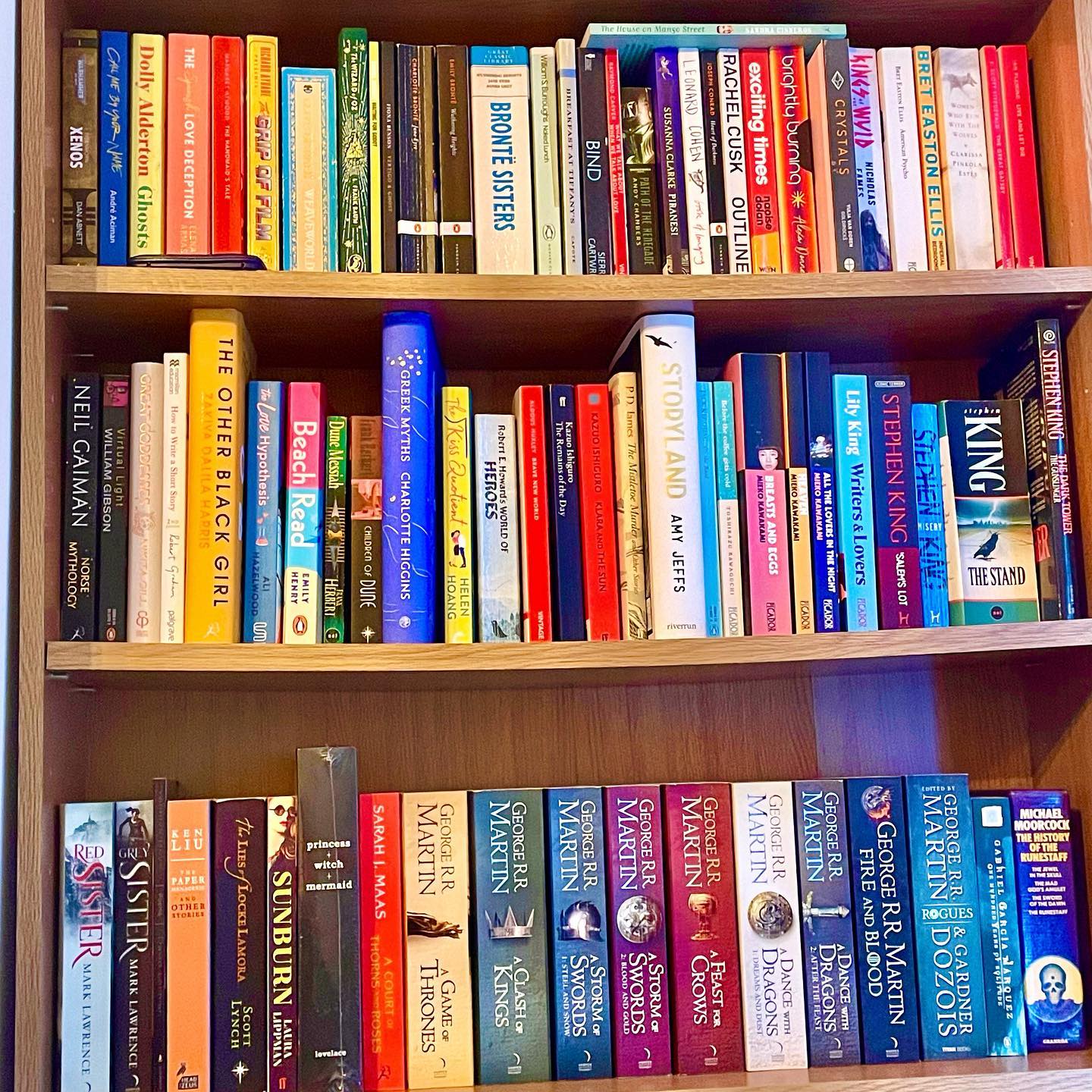 Just a few of the books on mine and my partner’s bookshelf. Do you own any of these books? 📚
•••
#bookstagram #bookstagrammer #book #read #reader #tbr #readingchallenge #bookshelf #shelf #bookcollection