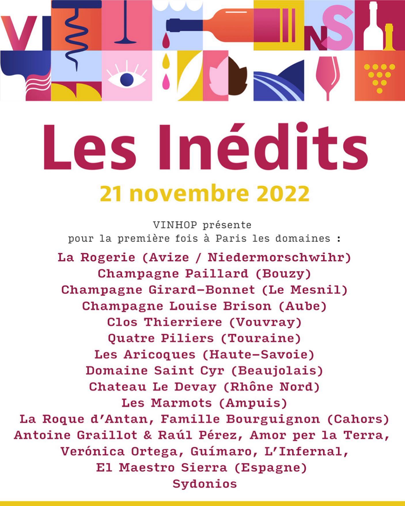 En exclusivité à Paris, venez découvrir les nouveaux domaines distribués par VINHOP !
Où ? Chez @mordu_saintgermaindespres , 2 rue Félibien 75006 PARIS (Marché Saint Germain / Métro : Odéon) (- 10mn à pied du Vin de Mes Amis!)
Quand ? Le lundi 21 novembre, entre 10h-30 et 18h
// Évènement réservé aux professionnels du vin et de l’hôtellerie-restauration ! //
Inscription obligatoire sur le lien en bio
#vignerons #vinvivant #winetasting #naturalwines #bio