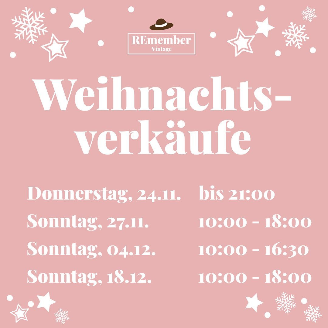 ✨ Bist du auf der Suche nach nachhaltigen und einzigartigen Geschenken?
Bei REmember Vintage findest du
- festliche Kleider, schicke Schuhe und elegante Kinderkleider
- vintage Schmuck, farbige Foulards und gepflegte Taschen mit Geschichte
- einzigartige secondhand Weihnachtsdekoration im skandi-style
- Gutscheine von REmember Vintage
Wir freuen uns auf die magische Adventszeit mit euch! ✨
#secondhand #vintage #zurich #christmas #present