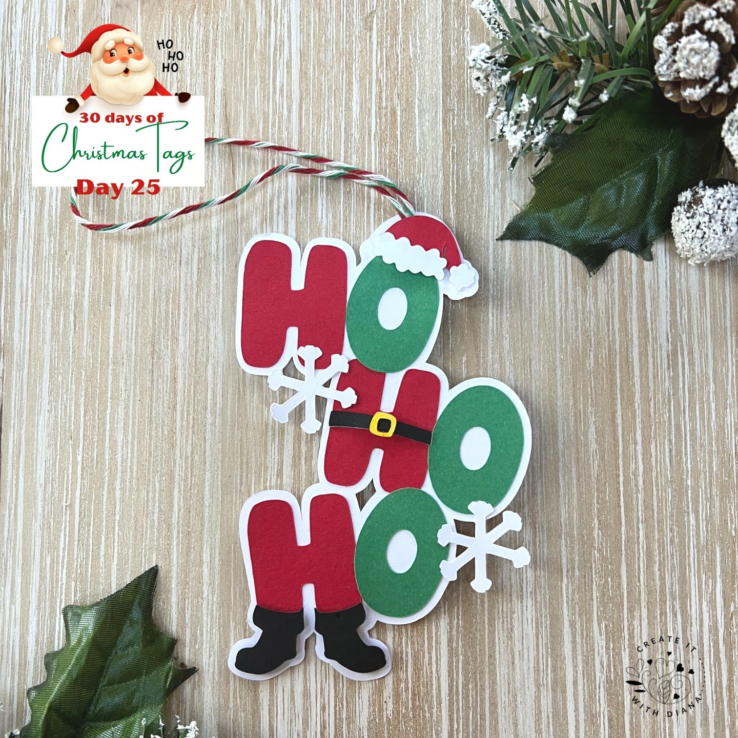 Christmas Gift Tag
Ho Ho Ho! While looking for tag inspiration I saw many cute Ho Ho Ho tags. One of my favorites had belts around all of the H's. I thought it would be cute to add Santa's Hat and Boots!
Join me to make a tag a day and by the end of the month you will have 30 tags ready to use for Christmas!
I am posting one gift tag a day the entire month of November. All the tags are made with a Cricut and the designs will be on my Cricut Design Space profile page for anyone to make! 😍 Visit my website for a link or search Cricut Design Space by the Title "Christmas Tags - Day 25, Ho Ho Ho"
#christmasgifttags #christmastags #christmasgifttag #itschristmas #christmas22 #gifttags #gifttagswithstyle #christmaswrapping #christmasmagic #christmastime🎄 #paperlove #christmascrafts #gifttags #christmasdiy #christmastags2022 #giftwrapideas #cricutmade #cricutchristmas #cricutdesignspace #createdwithcricut #cricutgifttags #hohoho #santaclaus #hohohosanta
@cricut @officialcricut