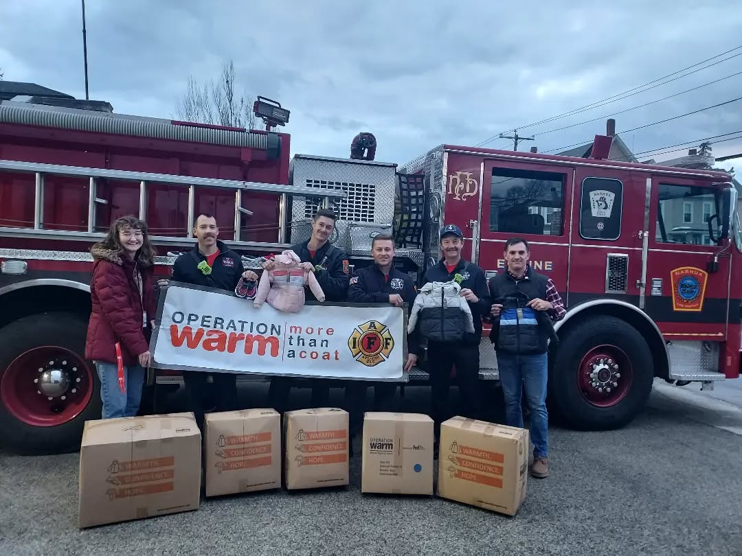 We want to extend a huge thank you to the Nashua Fire Fighters Association and Operation Warm for helping us get over 200 coats and sneakers for our Nashua community!
#grateful #nashuacommunity #operationwarm
