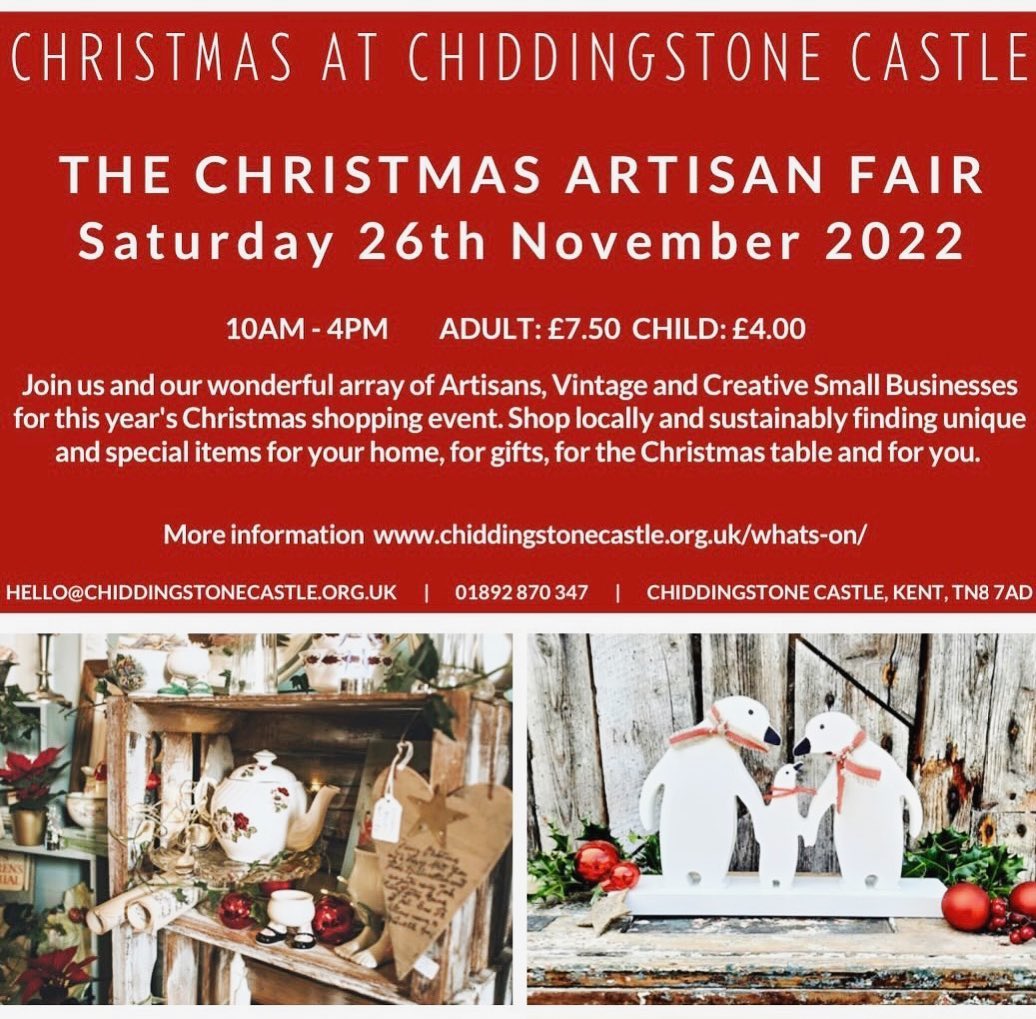 This is a busy weekend with lots going on, but this Christmas fair is one of the nicest ones around if you want to do something lovely and festive with a chance to pick up some really unique gifts. 10-4am tickets can be purchased on the door 🌲