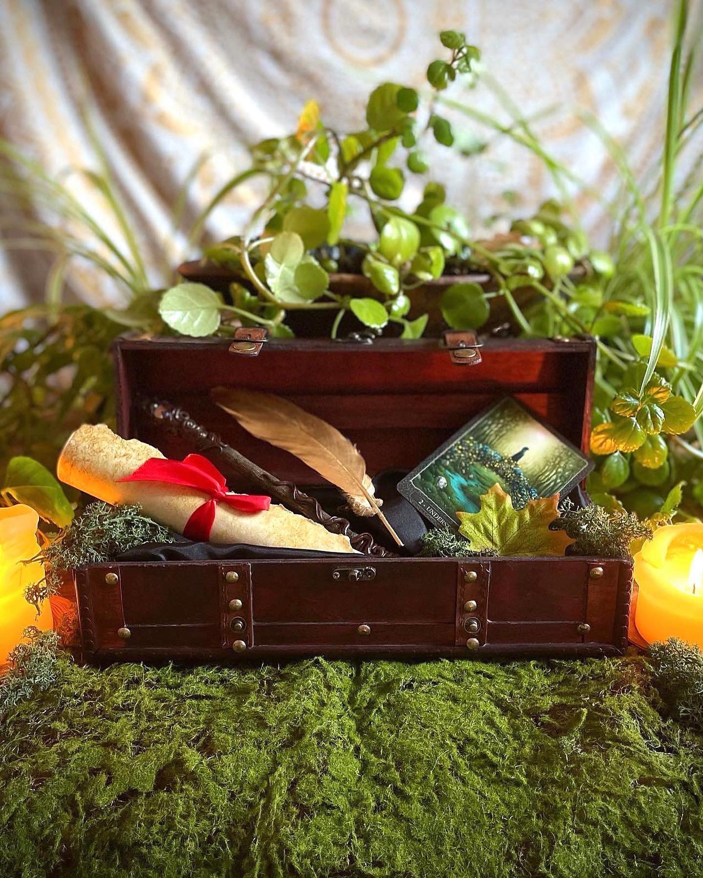 Each alter tool purchased from my Etsy shop (link in the bio) will also include a stunning wooden treasure chest lined with black silk, fabric leaf and preserved moss and will include a gold feather, a candle, a free Oracle card and a test tube of rose petal bath salts plus a blank scroll so you can perform your own meaningful initiation ritual for your alter tool.
I believe in the importance of giving back to our beautiful Earth and in support of this vision, for every one of my items which you give a home, I will donate part of the money to plant a tree in the UK as part of the National Trust 'Plant a Tree Fund.'
.
.
.
#witches #pagan #wiccan #druid #pagansofinstagram #witchythings #witchyvibes #instawitch #witchlife #magicwands #druidwand #avalon #witch #witchaesthetic #witchvibes #witchcraft
#witchshop #witchthings #paganalter #paganlife #paganwitch #druidry #druidlife #druidcraft #wiccanalter #wicca #wiccans #wiccalife #wands #wand