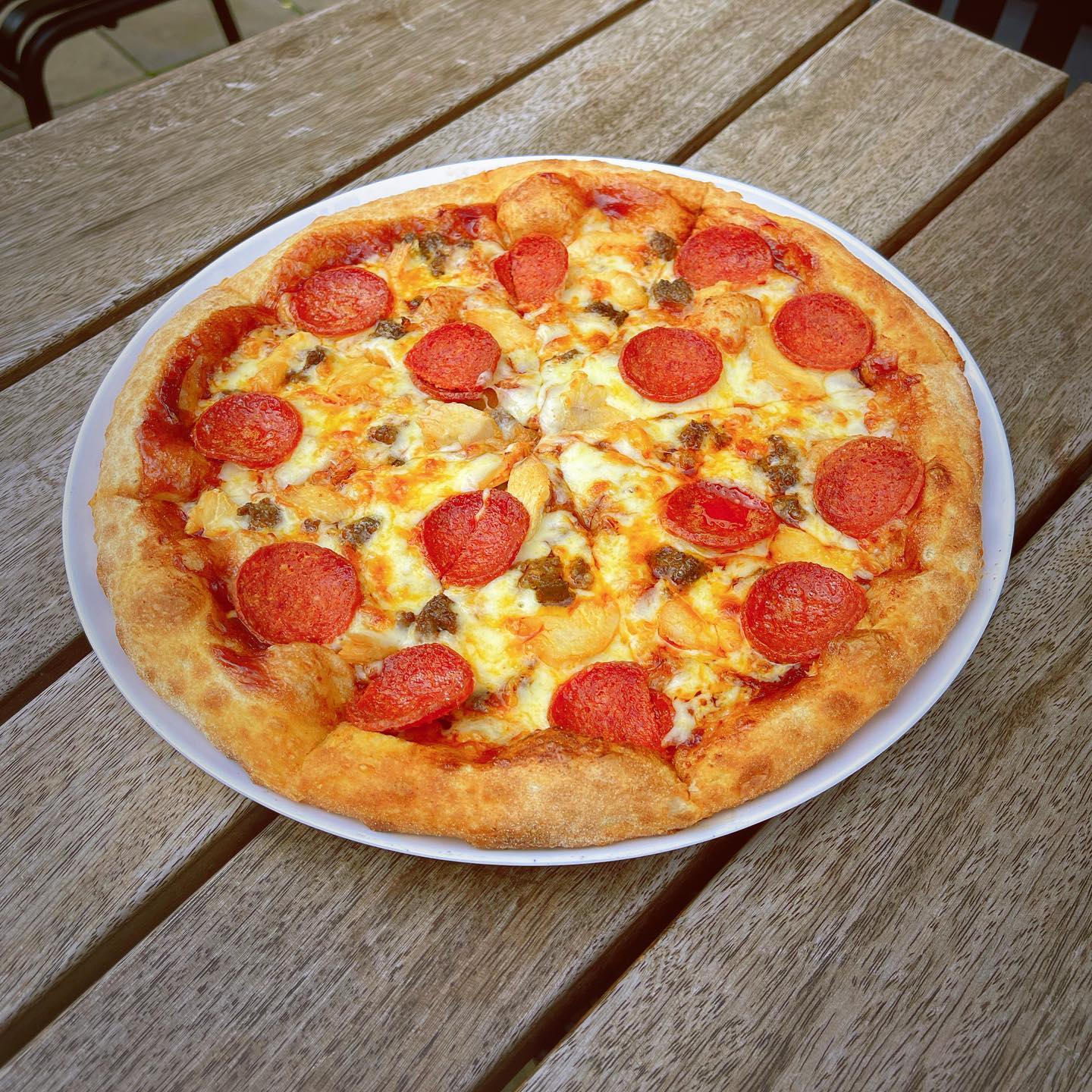 🎵🏴THREE LIONS ON THE SHIRT….
Enjoy tonight’s game with this Meat FEAST BEAST ( The Bleecker St. Meat Feast) fit for a lion 🦁 🍕BBQ BASE, spicy beef, chicken and pepperoni 🥳🤤
12” -£12.50
18”- £16.00
24” -£23.00
A pizza to suit all appetites 😍
#fifa #fifaworldcup #worldcup #football #soccer #eastlondonfood #eastvillage #futbol #fifaultimateteam #eastvillagenyc #qatar #fifa #winner #futebol #itscominghome #sports #bar #easportsfifa #london #foodielondoners #cristiano #euro #laliga #uefa #france #harrykane #newyork #bleeckerstreet #senegal #england