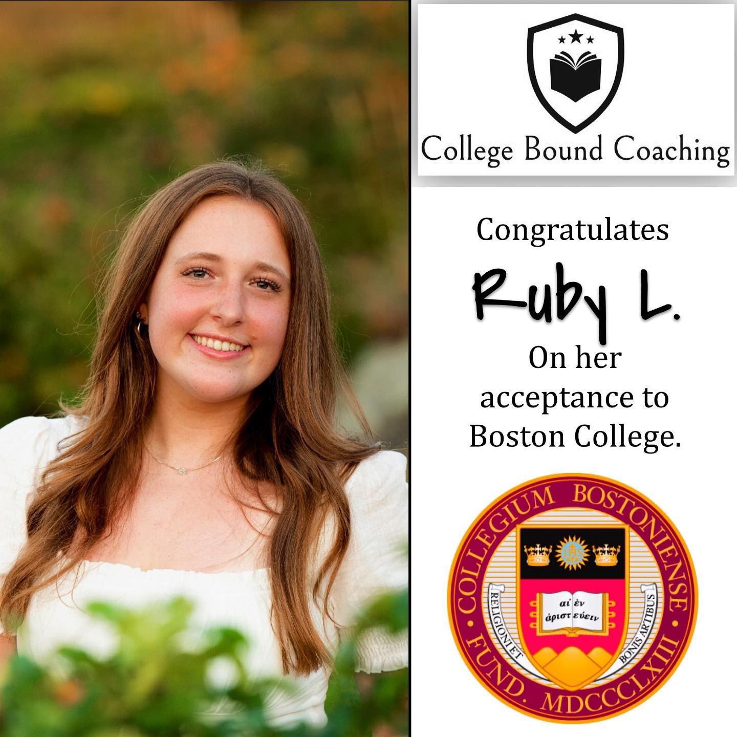‘Tis the season! Congratulations to one of my favorite people! @rubylevine19 #surfergirl #bostoncollege #cbcbyrebecca #cbcbybaharian #collegeboundcoaching #collegeboundbyrebecca #collegeboundbybaharian #trustrebecca