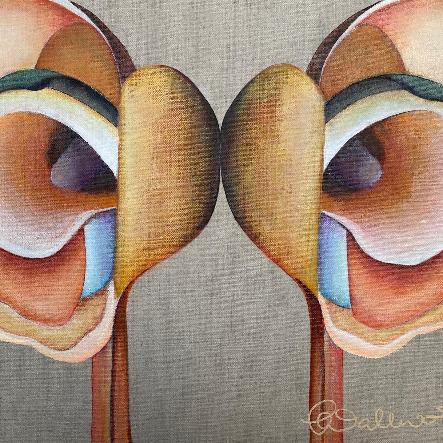 ‘Through the Looking Glass’
Mixed media on linen.
465 x 365 mm
‘Your perception of me is a reflection of you; my reaction to you is an awareness of me.’
- Unknown