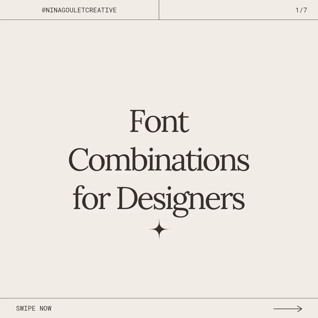 Looking for some elegant font combinations? 👀
Don't worry I've got you covered!
When it comes to font pairings, it's important to find a combination that is both visually appealing and conveys the right message. ✨
To create an elegant font pairing consider pairing a classic serif font with a modern sans serif font.
To create contrast use different fonts, weights, and styles.
Use font sizes in spacing to create balance.
With a little experimentation, you'll be able to find an elegant font pairing that works for your project.
Looking to elevate your business? Send me a DM!
#fontpairing #fontcombinations #fontcombos #font #typography #designfonts #designers #fonts #elegantfonts #designcommunity #fontinspiration #brandidentity #aestheticfonts