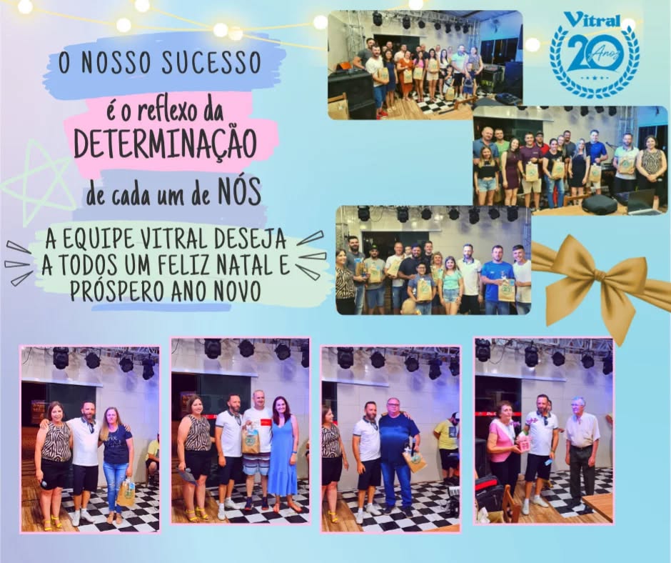 Finalizamos mais um ano, nos reunindo com pessoas inigualáveis e só gostaríamos de agradecer, todas emoções vividas e momentos especiais, pessoas que conhecemos e também as que mantivemos, colegas, clientes, parceiros, amigos, que fizeram com este ano se tornasse um sucesso em realizações. Por isso, MUITO OBRIGADO e BOAS FESTAS!