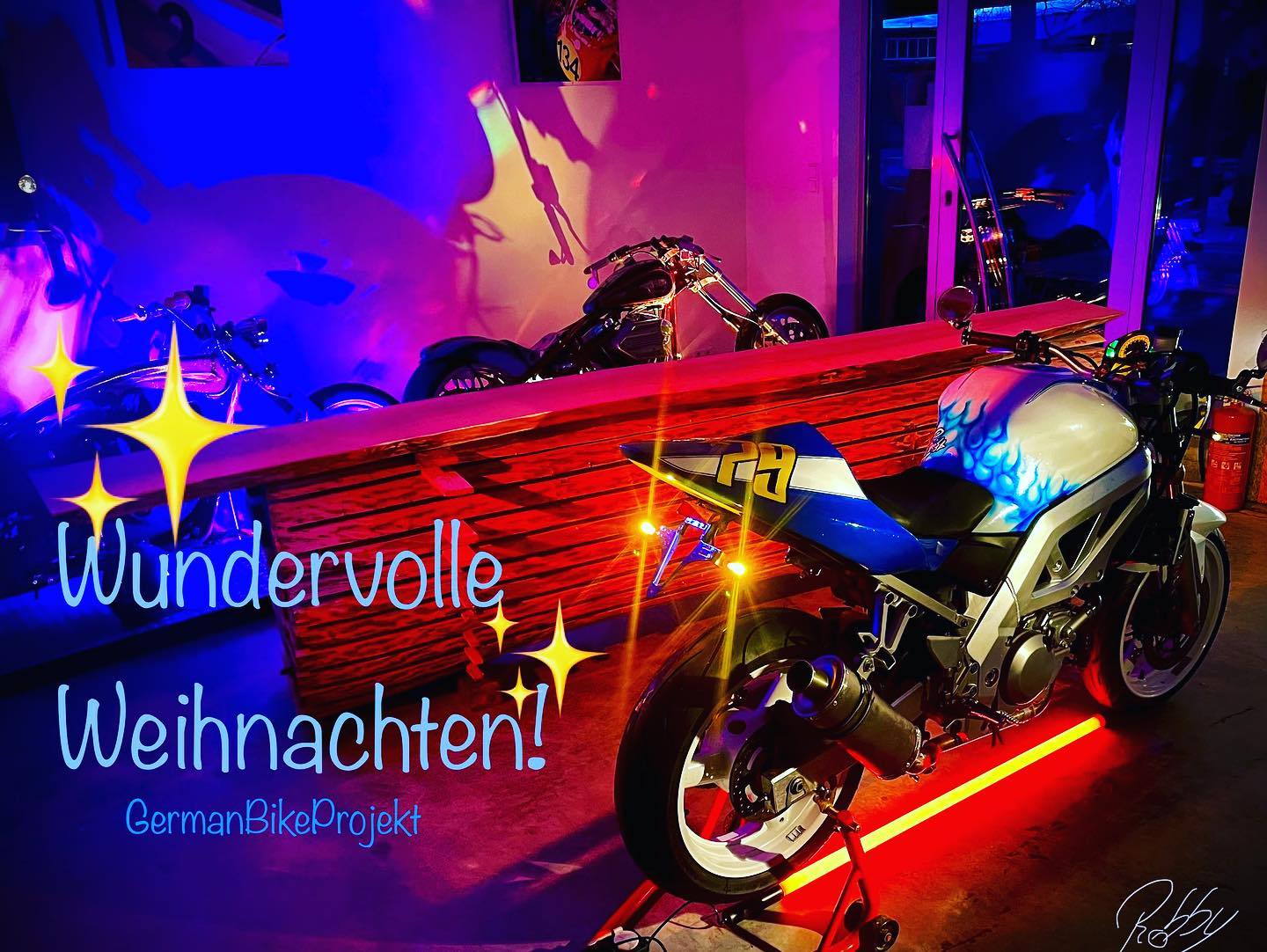 #motorrad #bike #motorcycle #weihnachten #germanbikeprojekt by #robby
