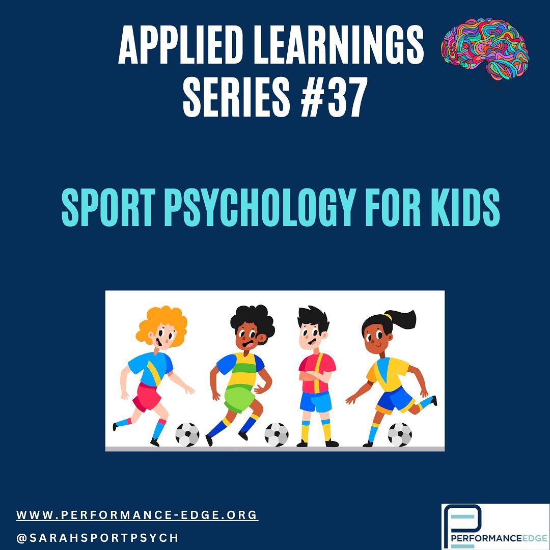 WEEK 38 Applied Learnings Series
Working with young athletes
ā½ļøMuch of my applied practice over the last 13 years has been with young athletes undergoing adolescent brain development, sounds like fun doesnāt it?! The reality is that working with child athletes can be incredibly rewarding and stimulate some of the most creative and insightful conversations/ interventions that you have use as a sport psychologist.
š£However, itās important that you also work and communicate alongside the childās parents/caregivers and coaches (whilst retaining boundaries of trust with the child).
š§©Finding ways to connect with the child in front of you is still the number one way to be impactful, much like it would be with an adult.
šØMany of my colleagues have talked about a new level of creativity in their practice when they have 121 sessions or workshops with children. The great thing is that much of this creativity is helpful no matter the age of the athlete or group in front of us!
#appliedpractice #workwithkids #creativity #performancefun #sportpsych #sportparents