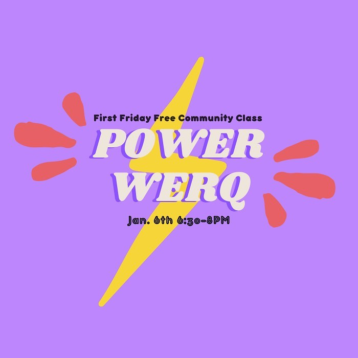TONIGHT 6:30-8PM!!! Kick off the new year with Power WERQ. Choose your power word and come join us for an empowering workout. Click the link in our stories to register.