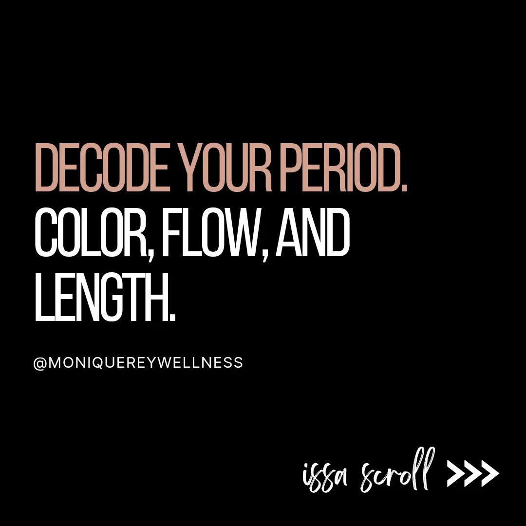 Getting to know your period can give you so much valuable insight to your overall health, imbalances, and where to look for further root causes.
This is something that should be taught in school, but sadly isn't even discussed with your doctor before birth control is offered.
Getting to know your period and paying attention to the symptoms throughout your cycle can really be a superpower.
Here are some places to start:
✅️ Observe your period color, consistency, timing, and flow
✅️ Observe your mood, cravings, energy fluctuations throughout your cycle and leading up to your period.
✅️ Observe your nutrition and workouts throughout your cycle.
If you're needing some help wrangling in your hormones, decoding your period, and improving your energy, I'm here to help you take the guesswork out!
📋Apply for a Functional Nutrition Audit where we do a deep dive, uncover your specific hormone and nutrition imbalances, and develop a personalized plan.
❤️ Deets are in my bio!
