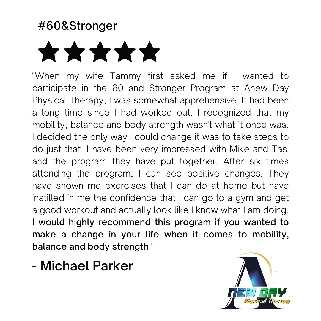 Our first testimonial! 🗣
Mike, thank you for showing up and showing out! It has been a pleasure working with you and we look forward to your continued progress in your second round of the #60&Stronger Program! 💪