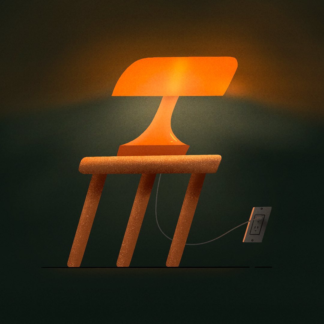 My fav lamp just because 🍊🤷🏻♀️