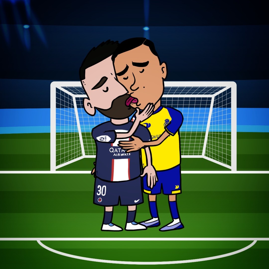 Love is in the area.
#messi #ronaldo