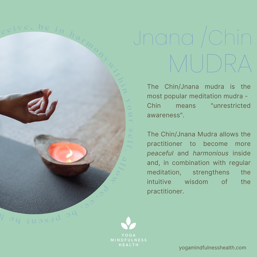 The thumb and indexfinger are brought together and the remaining fingers are folded in or slightly apart.
The thumb and forefinger represent the union of the individual and universal self. Overall, the gesture represents comprehensive awareness and the manifestation of nature. It can also be interpreted as a sign of knowledge or wisdom, intuition and insight. Chin Mudra is an excellent tool for developing love, compassion, kindness and peace within yourself.
#chinmudra#jnanamudra#mudras#yoga#meditation#yogaretrear#aerialyoga#aerialyogaretreat#wellnessretreat#mindfulnessretreat#retreats#mindfulness#yogamudra#yogaeveryday#yogainspiration#yogateacher#healing#wisdom#intuition#manifestation