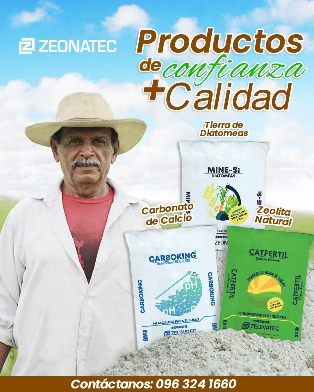 Incrementa y renueva tus cultivos 🌾 👇🏻
¡Lógralo con productos de calidad!😉
#zeolita #sulfato #carbonatodecalcio
#rocafosforica #tierradediatomeas
#hidroxidodecalcio #cal #fertilizantes
#fetilizantenatural #ecuador🇪🇨