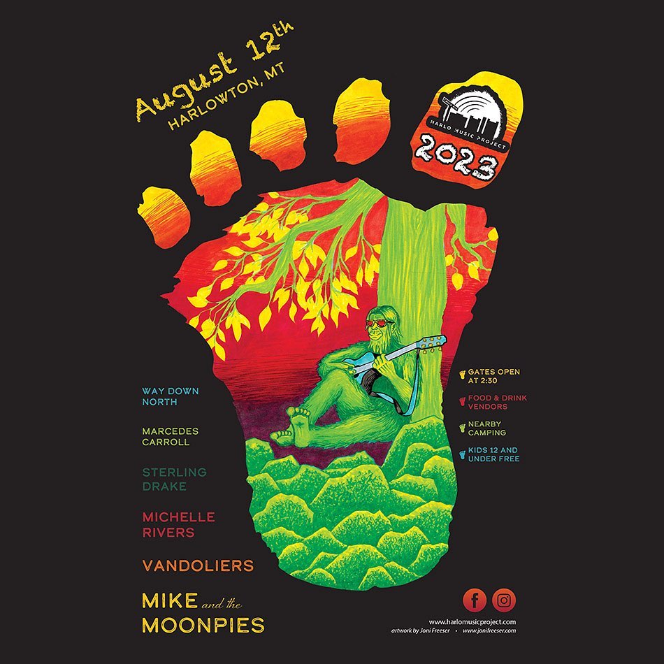 I’m very excited to announce that both @sterlingxdrake and @marcedescarrollmusic are both on the 2023 @harlomusicproject line-up!
They will be in great company with @mikeandthemoonpies + @vandoliers + @michelleriversmusic + @waydownnorthband
Make sure to save the date for Saturday, August 12, 2023 in Harlowton, Montana. Tickets are now on sale ➡️ Link in bio