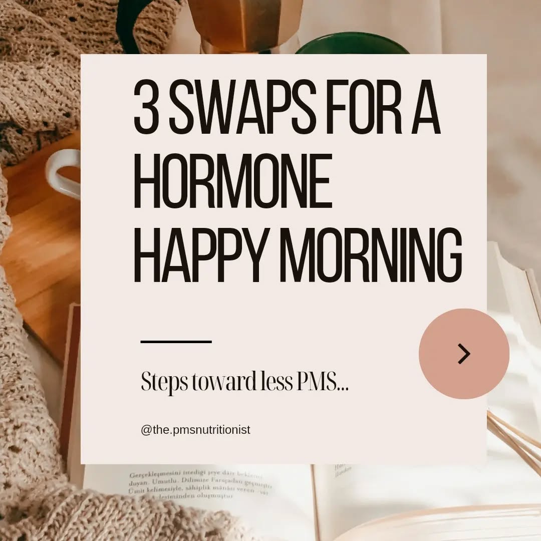 Your hormones are literally waiting for these swaps!
Coffee on an empty stomach leads the way for blood sugar imbalance and an energy rollercoaster..your hormones will get on the same ride, and that is no way to start the day.
A balanced breakfast high in protein is key to a stable mood, energy, and mental clarity through your morning and afternoon. Aim for 25-30g at breakfast alone
We live in so much of a rush, especially in the morning! Set the tone for the day by waking up early, spending some time in prayer/devotion or meditation (whatever works for you), and creating a foundation of peace before the day starts. Slow down, and be present. Your cortisol levels and blood sugar will thank you!
Need help decoding which hormones are wonky?
Grab my free Mini-Hormone Assessment at the link in my bio!