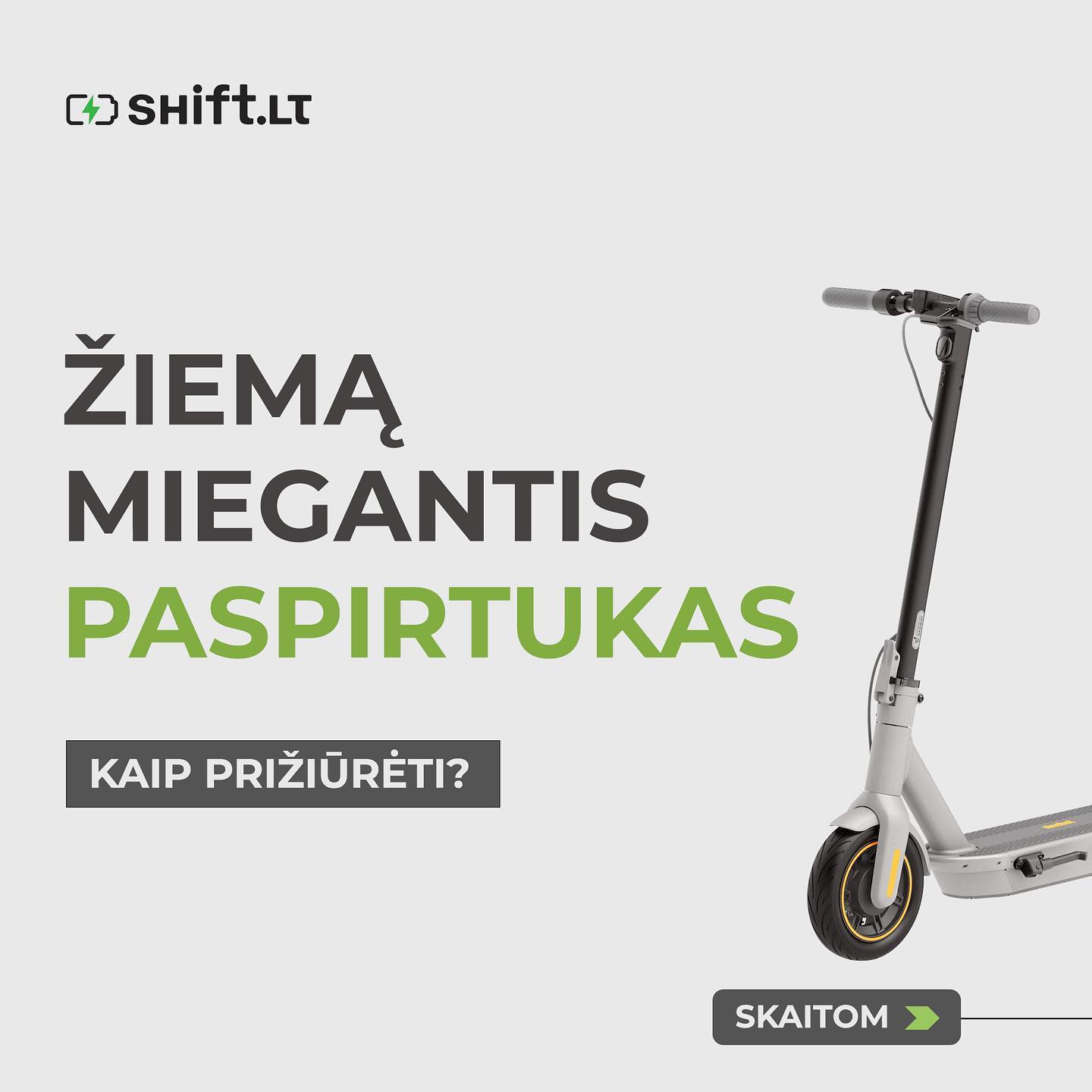 Paspirtukai žiemą dažniausiai “miega”, tačiau jų neturėtumėte užmiršti ir šaltuoju metu laiku.
Braukite į kairę ir sužinokite, kaip tinkamai prižiūrėti bolidą ❄️😉
#elektrinispaspirtukas #paspirtukas #ziema #paspirtukoprieziura #remontas