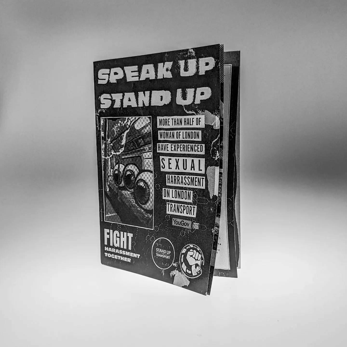Zine + A3 Poster
Advocate! - Standup Transport: Fighting Sexual Harassment on London Transport
@gmdlcc #gmd #ual #universityoftheartslondon #londoncollegeofcommunication #lcc #graphicdesign #zine #zines #riotgrrl #handmade #print #printmaking
#advocate #feminism #campaign #mockup #protest #activism #feminist #london #londontransport #tfl #transportforlondon #sexualharassment #sexualassault #sa #medusatattoo
