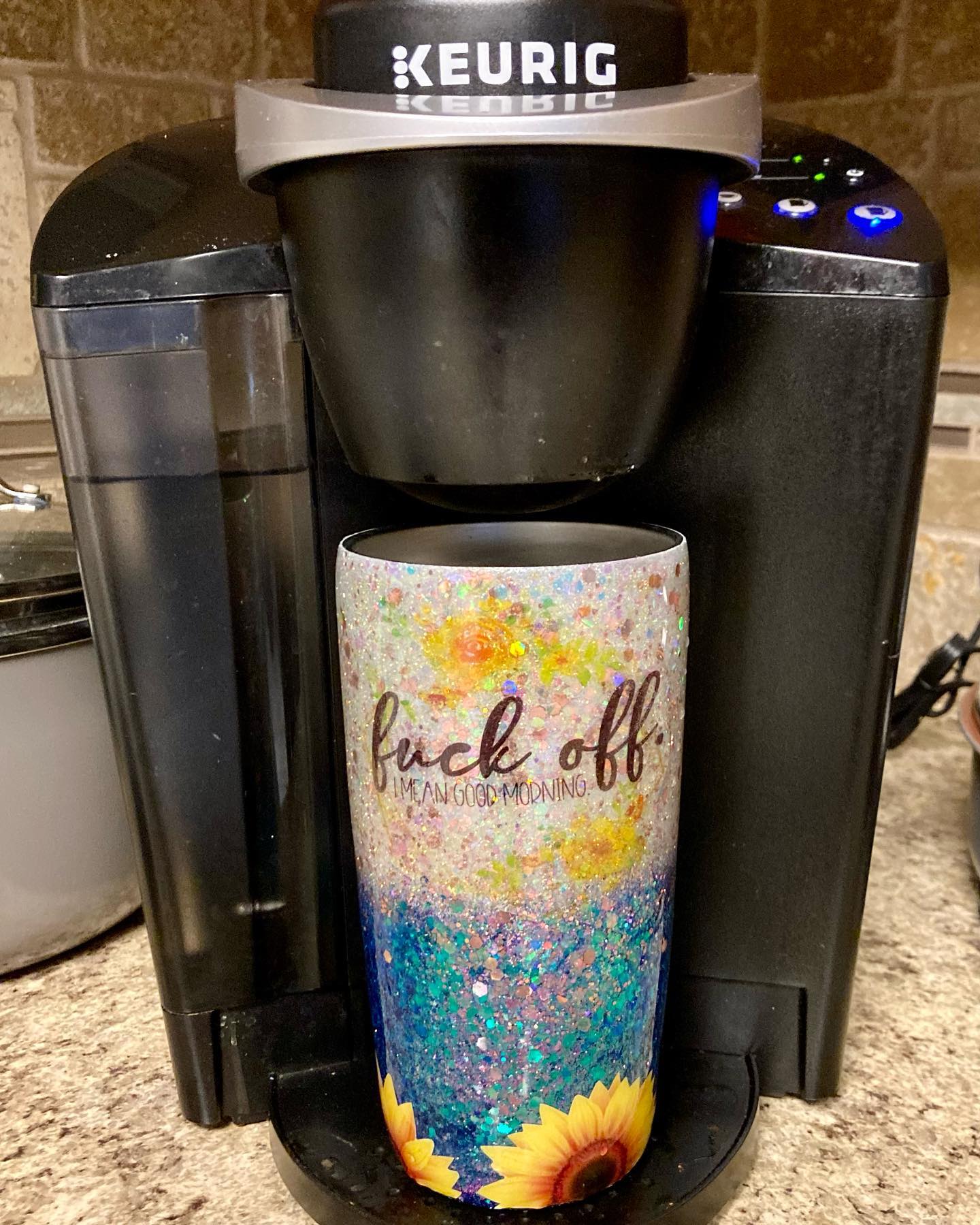 How I feel before my coffee vs How I feel after my coffee 😂 #KAECustomCreations by #TheBlingMoma