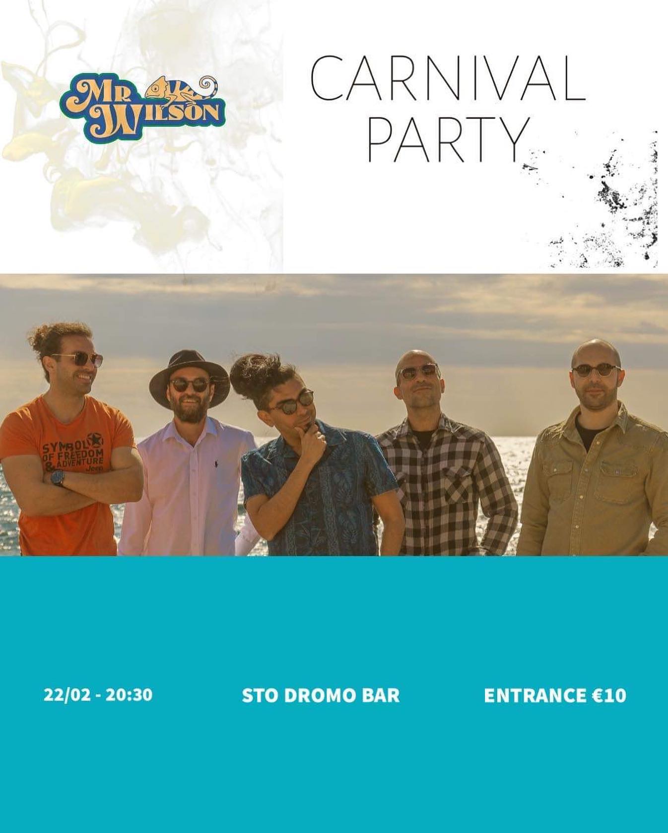 Mr.Wilson is inviting you to put on your craziest costumes and join us @stodromobar for a night of partying and dancing , together with some funky / reggae tunes ! It’s Carnival Seasooooon!