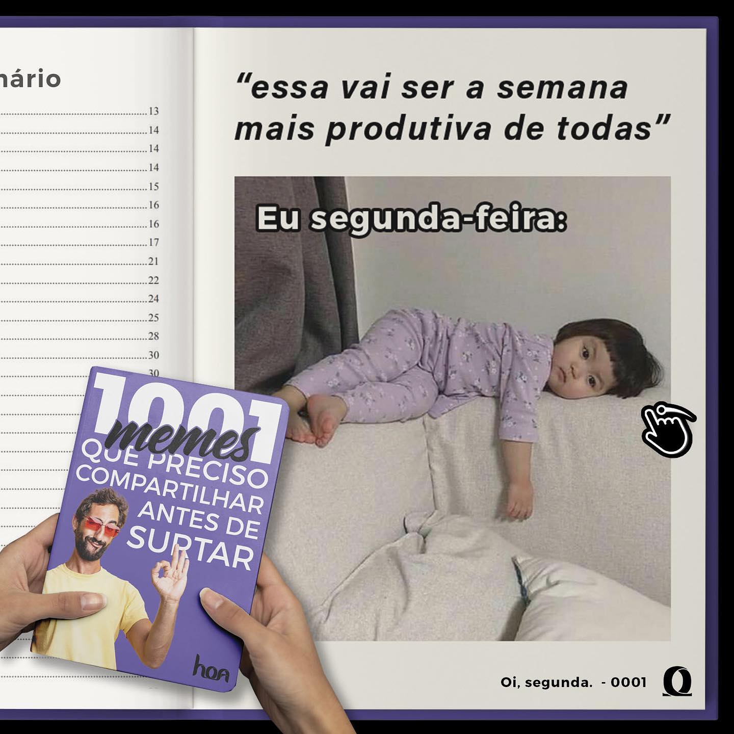 Todo mundo já se fez essa promessa, mas quando chegou na segunda… 🙈
A preguicinha ainda tava lá! Haha!
E se essa promessa foi feita ontem, então… hoje a segunda-feira começou com tudo, pra não dizermos o oposto.
😴💤💤
E aí, quem mais tá se sentindo nesse segundou hoje? 🤣
#studiohoa #soluçõescriativas #designgrafico
#design #marketingdigital #marketing #midiassociais #redesociais #socialmedia #comunicacaovisual #publicidade #propaganda #logo #logomarca #redessociaisparanegocios #memesono #memepreguica #memepreguiça #memedesign #memedesigner #memesegundafeira #memesegundou