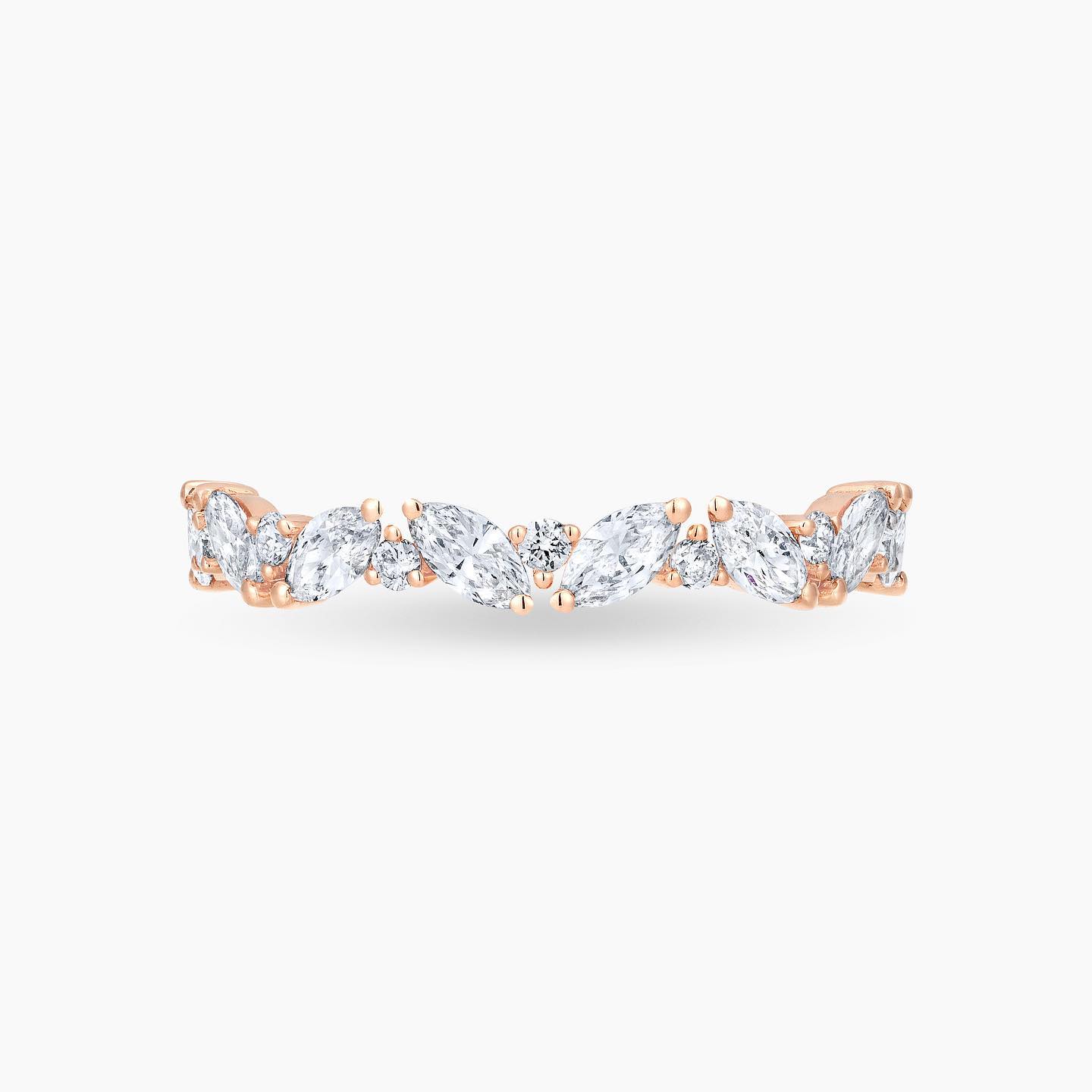 The Blenheim Eternity Ring in 18K Rose Gold contact us about a custom made order. ! #custommadejewellery #hkdiamonds #hkjewellery #eternityband #skylarcdiamonds