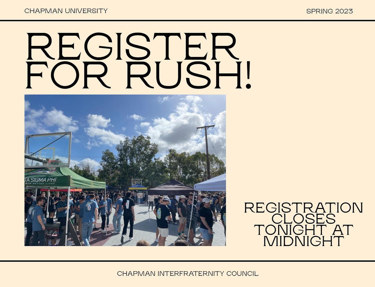 ⚠️⚠️ Rush Registration closes tonight⚠️⚠️
If you haven’t already signed up at the link in our bio, you must do so by tonight to be able to go through with the rest of the process!