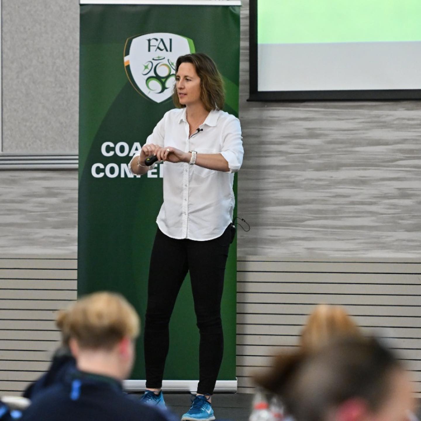 Great time speaking about psychology and football at the womenās football conference. Exciting times for womenās football in Ireland @faireland