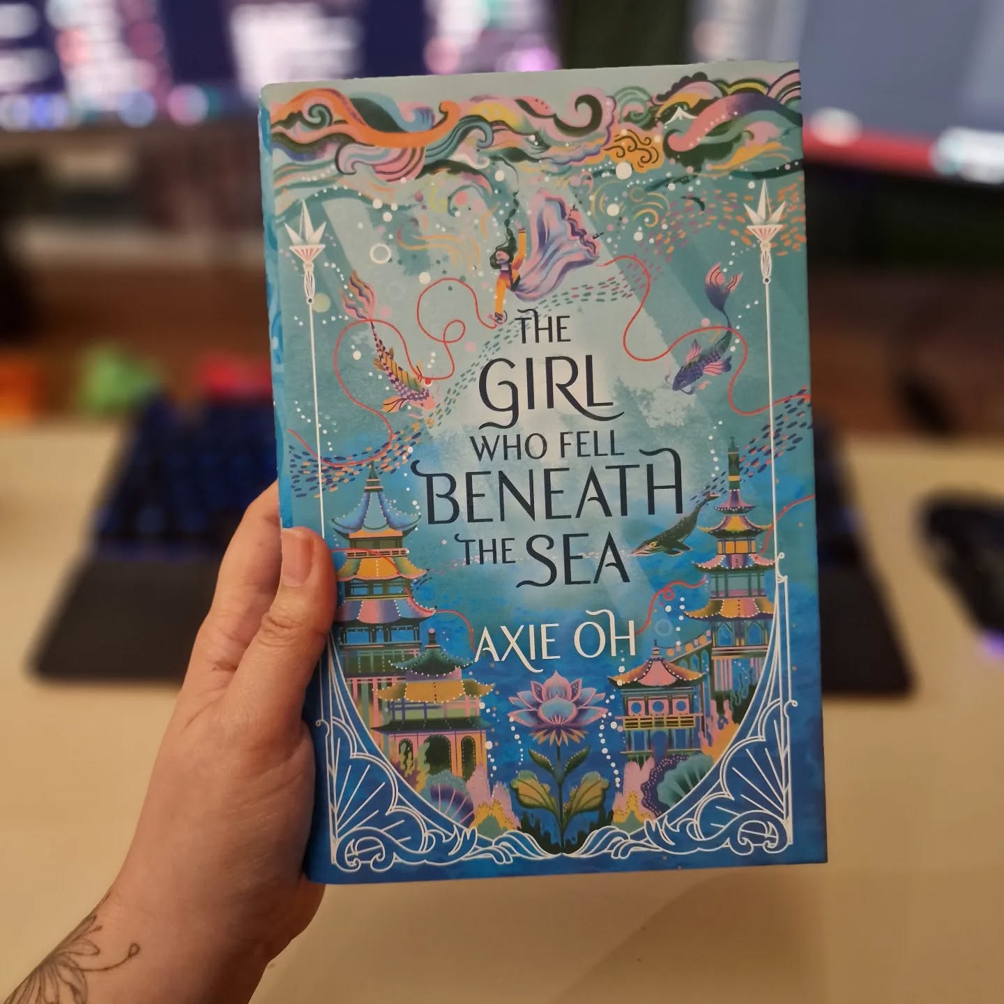 The Girl Who Fell Beneath The Sea by @axieoh
Rating: 5 stars ⭐️⭐️⭐️⭐️⭐️
I absolutely adored this book. Books based on mythology or retellings of folklore are always such a treat to read, and this book did not let me down. The cover is stunning, and it matches the storytelling.
Some Quotes I loved:
"I was angry, but not at you. I was angry at the fate I'd been given. Because I realized that for you to have what you want, I'd have to lose the only thing I'd ever wanted. "
“That there is no place you can go so far away from forgiveness. Not from someone who loves you.”
“I apologize for many things, but mostly I apologize for making the weight you carry a little heavier.”
“I don't think love can be bought or earned or even prayed for. It must be freely given.”