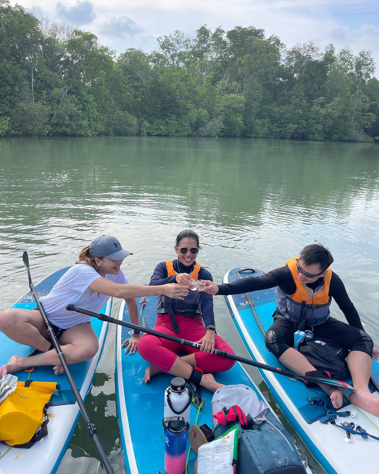 Shot glasses were present. 😂