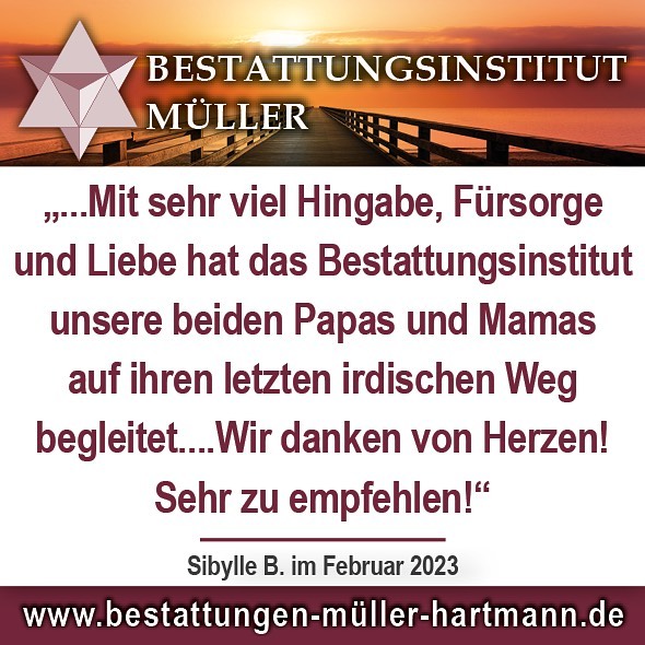 #danke für die tolle #bewertung !!! 🙏 Für einfühlsamen Beistand im Trauerfall … 🌿 Wir sind 24 Stunden in #donaueschingen für Sie da ! Ihr Bestattungsinstitut Müller .. #24h #soforthilfe #durchgehendonline #immererreichbar #erdbestattung #feuerbestattung #seebestattung #beistand #trauerfeier #bestattungsvorsorge #überführung #bestattungsinstitut #donaueschingen #bräunlingen #baddürrheim #kundenfeedback #rezension #googlerezensionen #googlebewertung #bewertung #kundenbewertung #5sterne www.Bestattungen-müller-hartmann.de