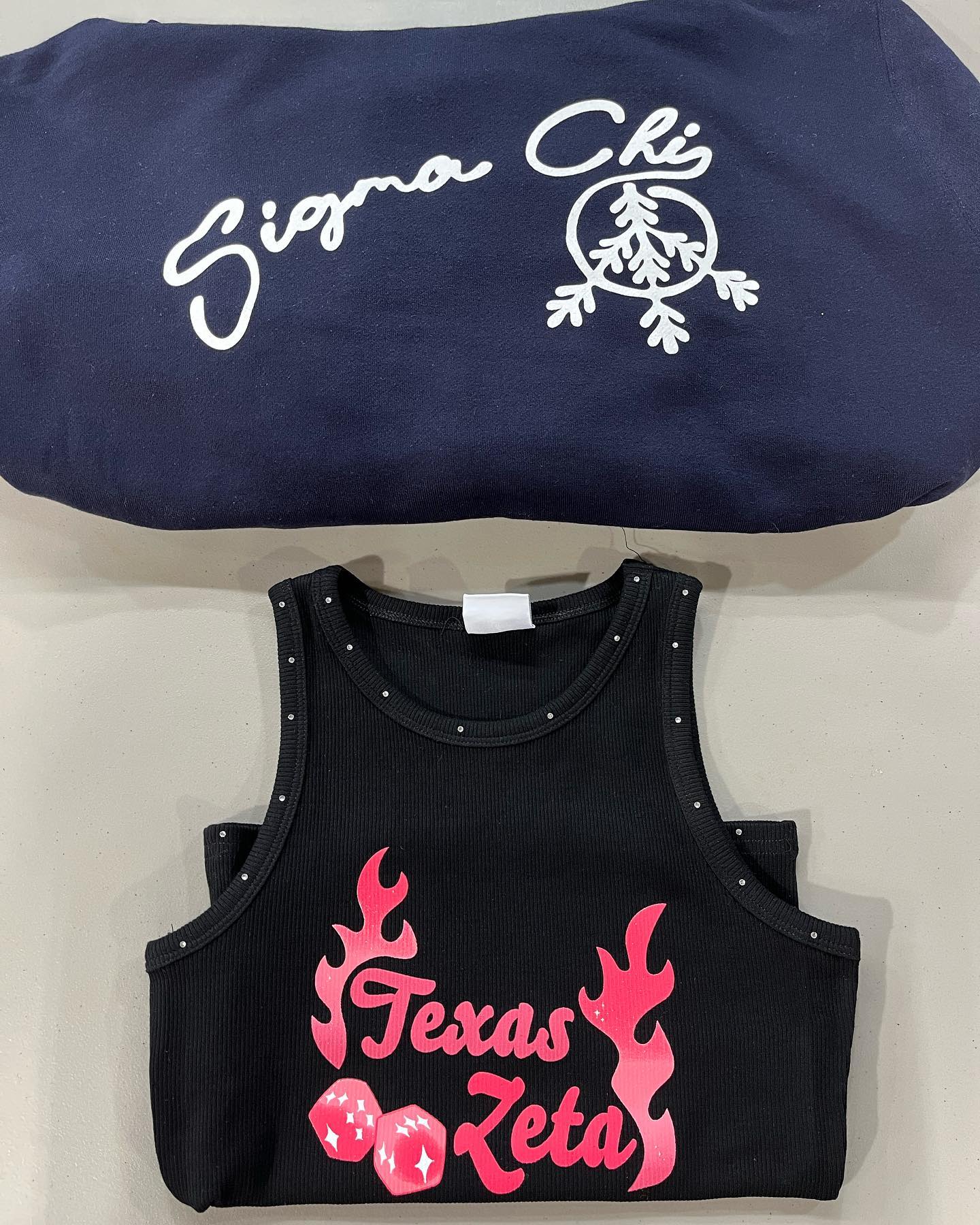 new finishes at culture apparel studio #cultureapparelstudio #cultureafterdark #bling #hoodies #yarn