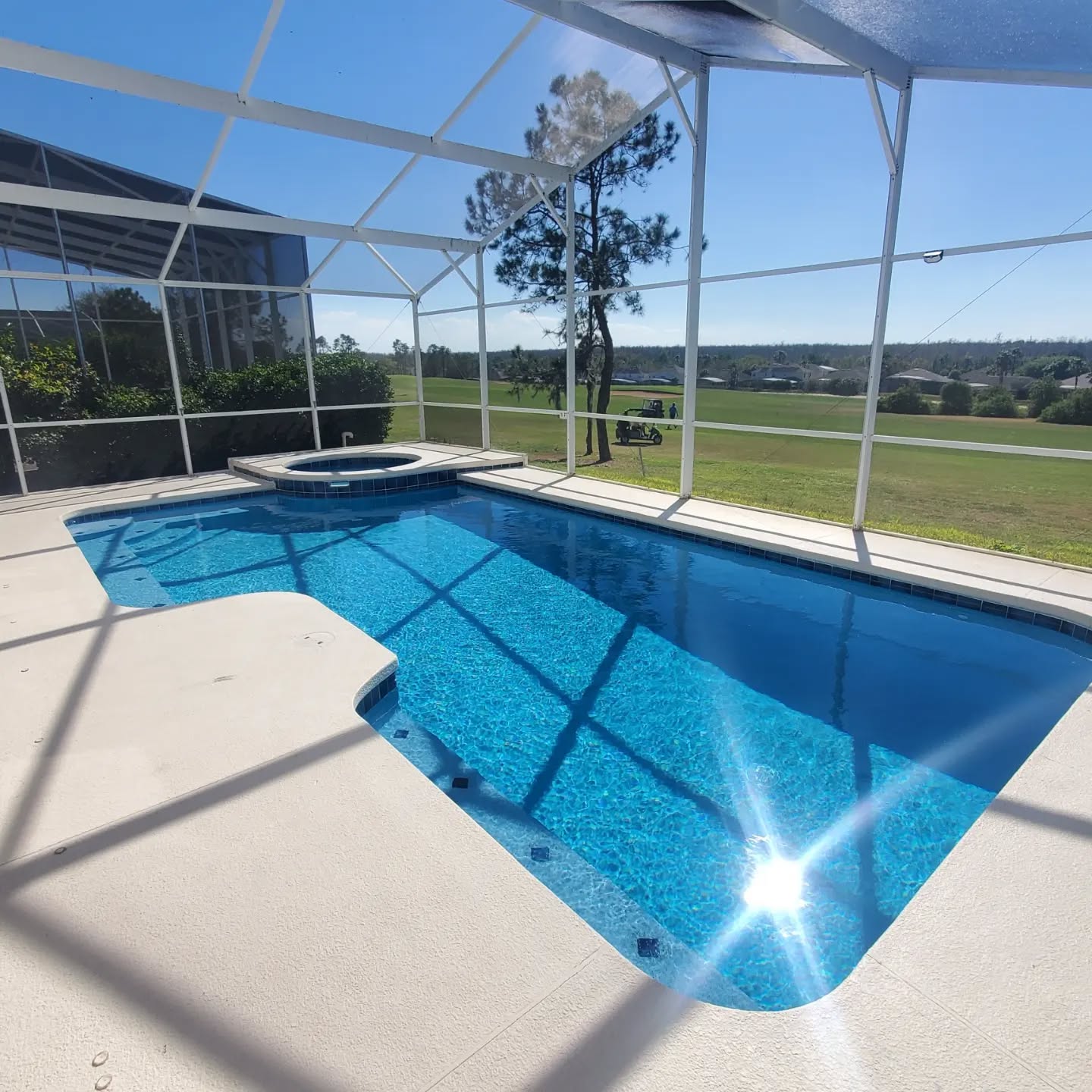 No filter needed for this beauty! Blue Tile & Aqua Pearl Pebble.