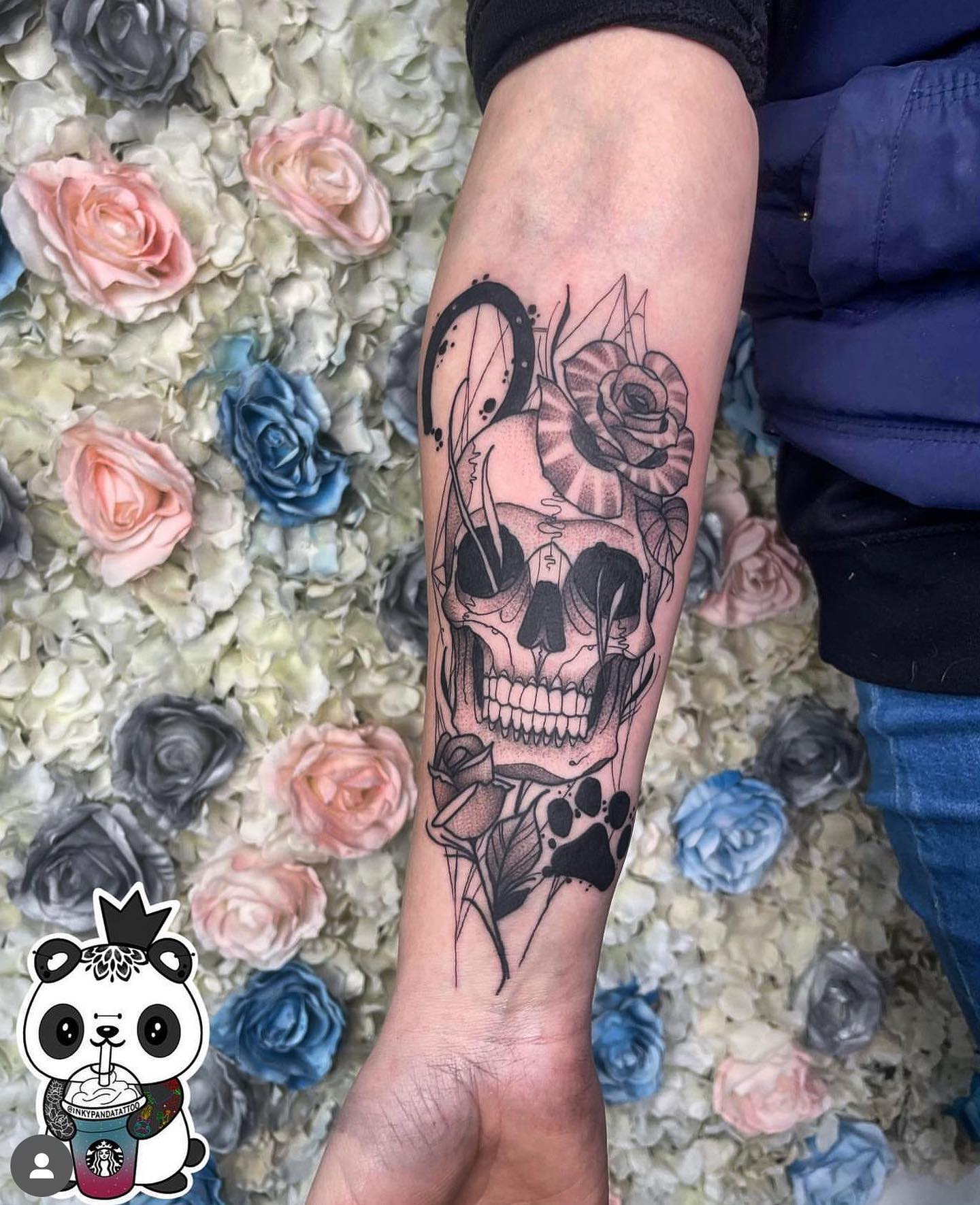 Work by @inkypandatattoo #now #tattoo #tattooart #tattooartist #kingnumb #tattoonumb #skulltattoo #skulltat #tattooskull #skullideas #tattoosleeve #tattoodesign