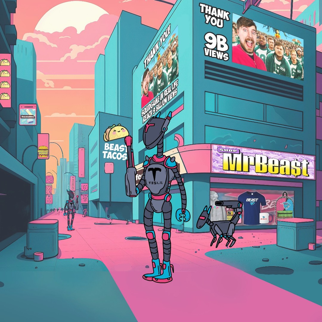 Here a few frames from my next short Beast World 2045. Coming up next week!
#mrbeast #animation