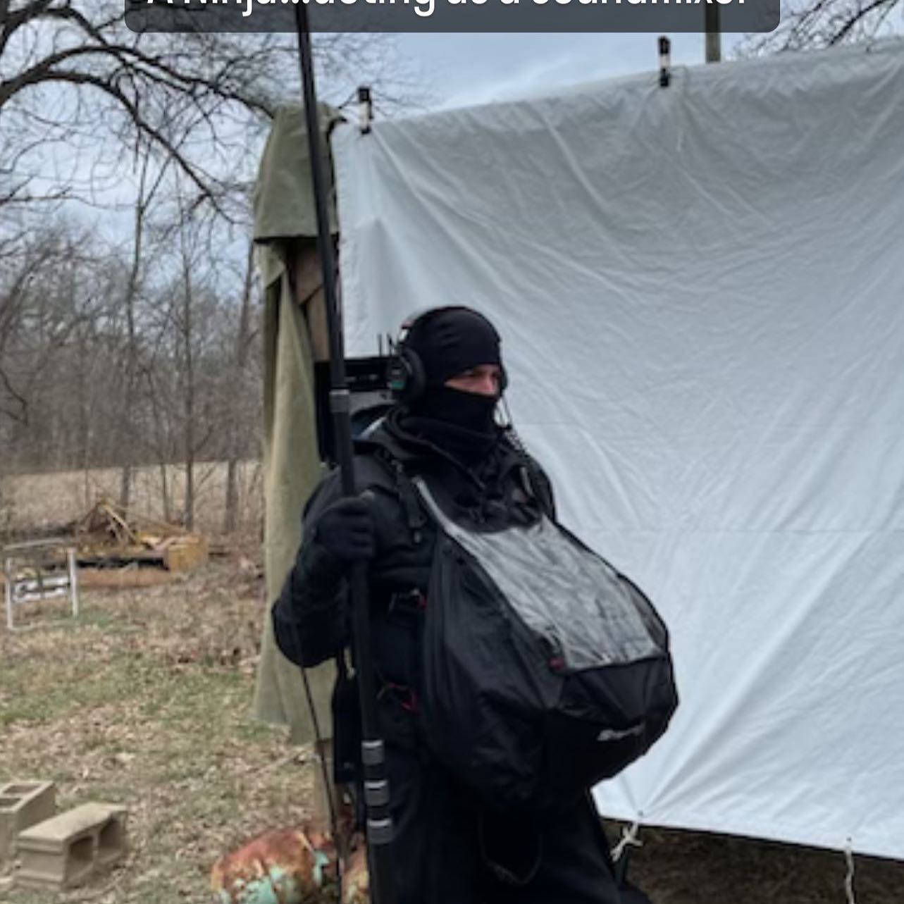 A Ninja…acting as a sound mixer.
#soundmixers