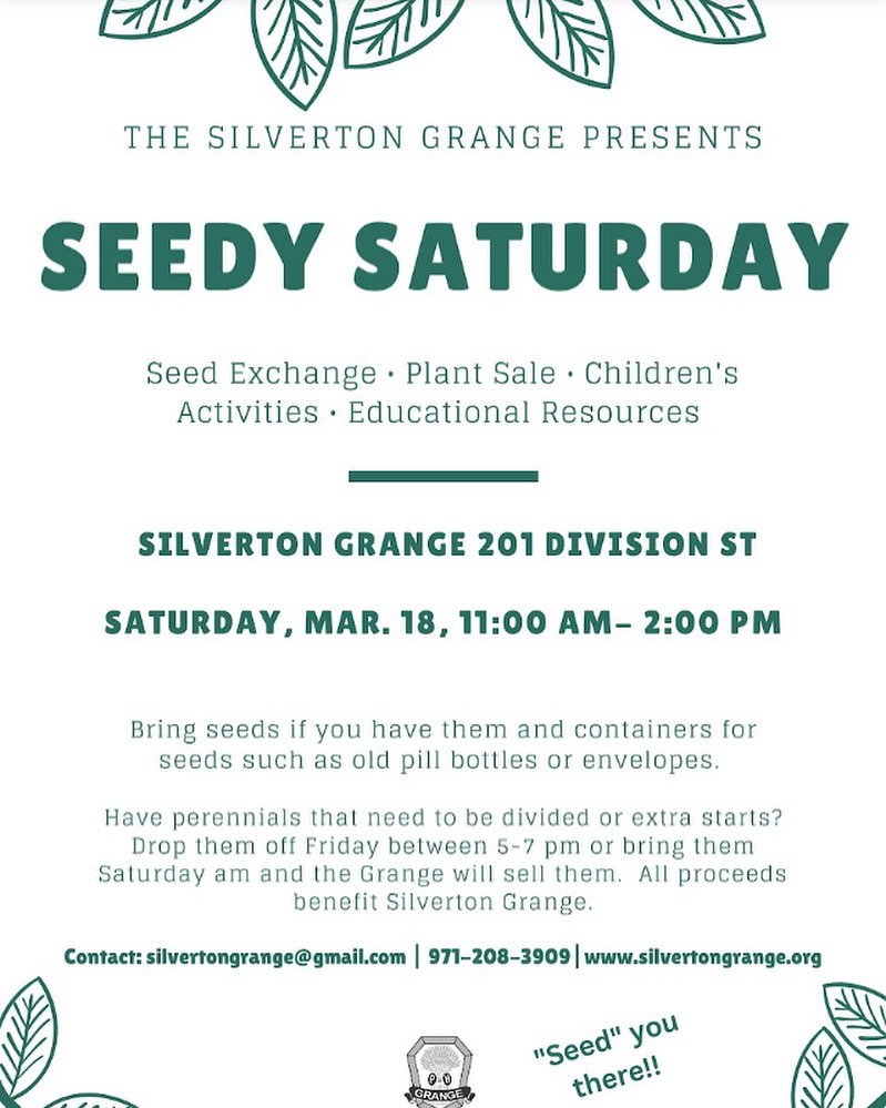 Despite the wintery weather, the greenhouses are slowly filling up with seedlings, and I hope to start sharing more about the evolution of the farm this season. While we aren’t planning on being at the farmers market until May, you can find us at two events this week: the Silverton Food Co-op pop up on Wednesday March 15th (at the Little leaf cafe 3:00-7:00pm), and then again at the Silverton Grange’s annual Seedy Saturday event on Saturday March 18th. We’ll have a handful of greens and microgreens, as well as info on our CSA program - in which there’s still a few shares available. Find more info on our website in our bio. Looking forward to seeing you soon!