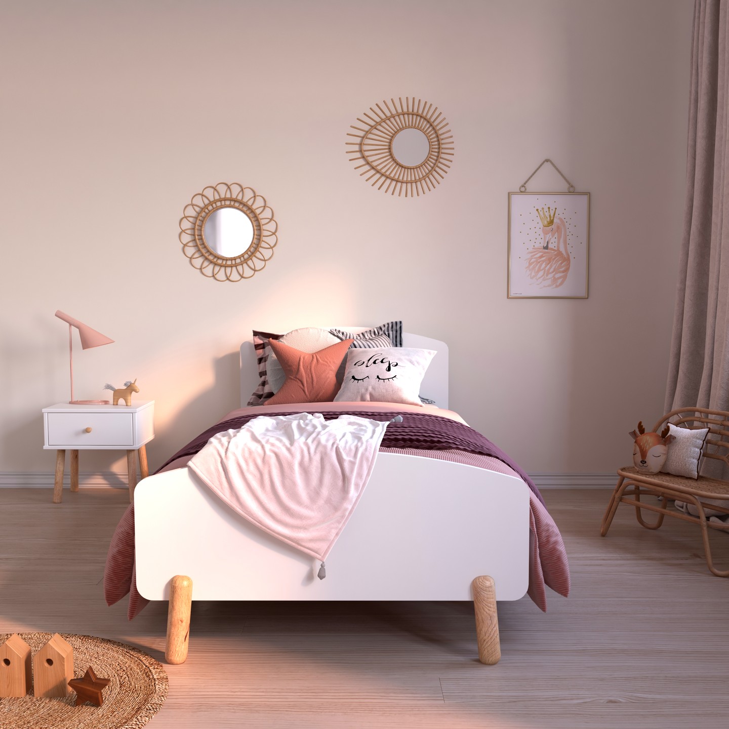 Lovely kid's room 💕
Notre chambre Gabriel, réchauffée par des touches de rotin.
#blnkids #kidroom #chambreenfant #litenfant