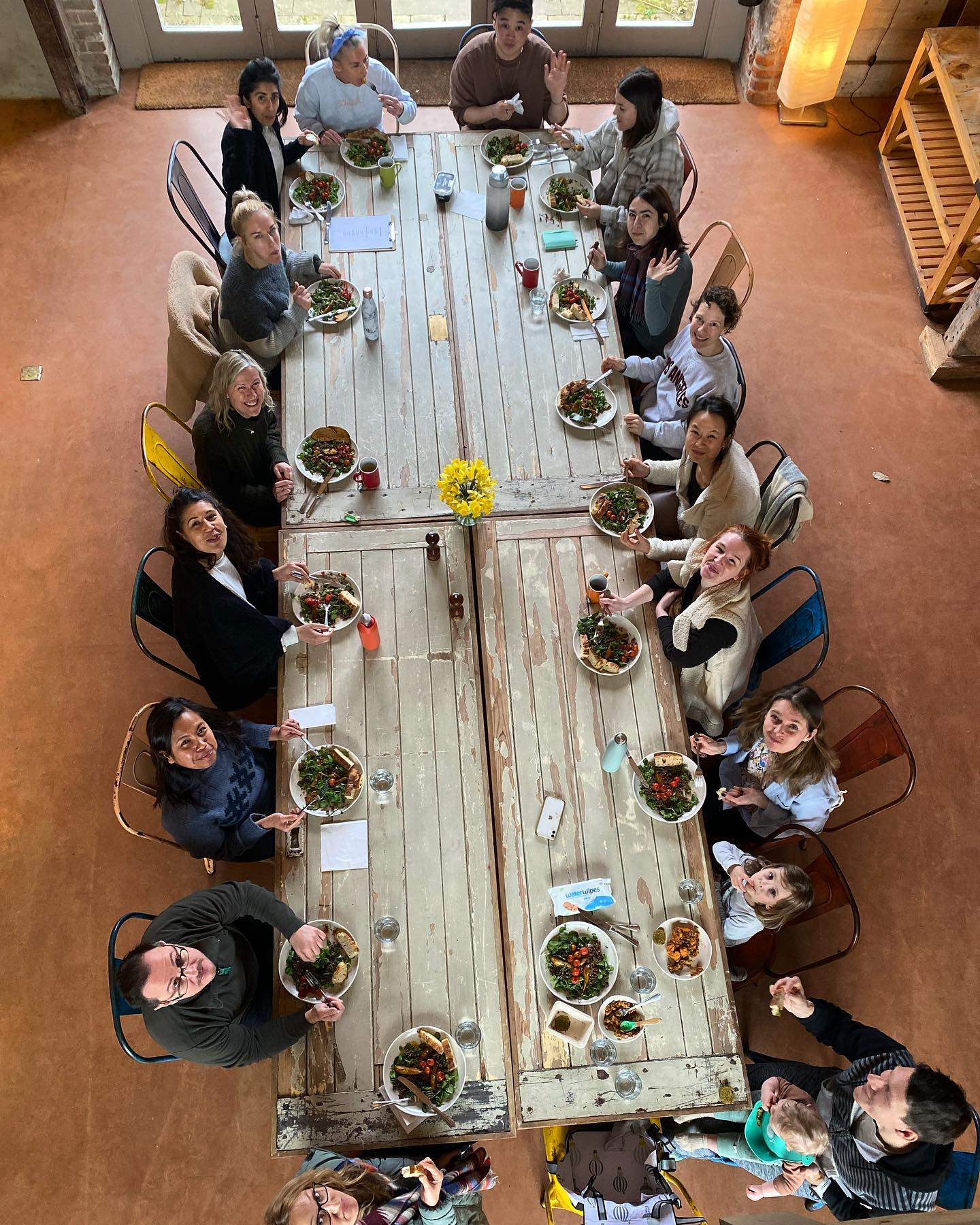 Happy meal @west_lexham with @justbreathe and @michaeljameswong - pleasure to feed you lovely people! ๐๐๐