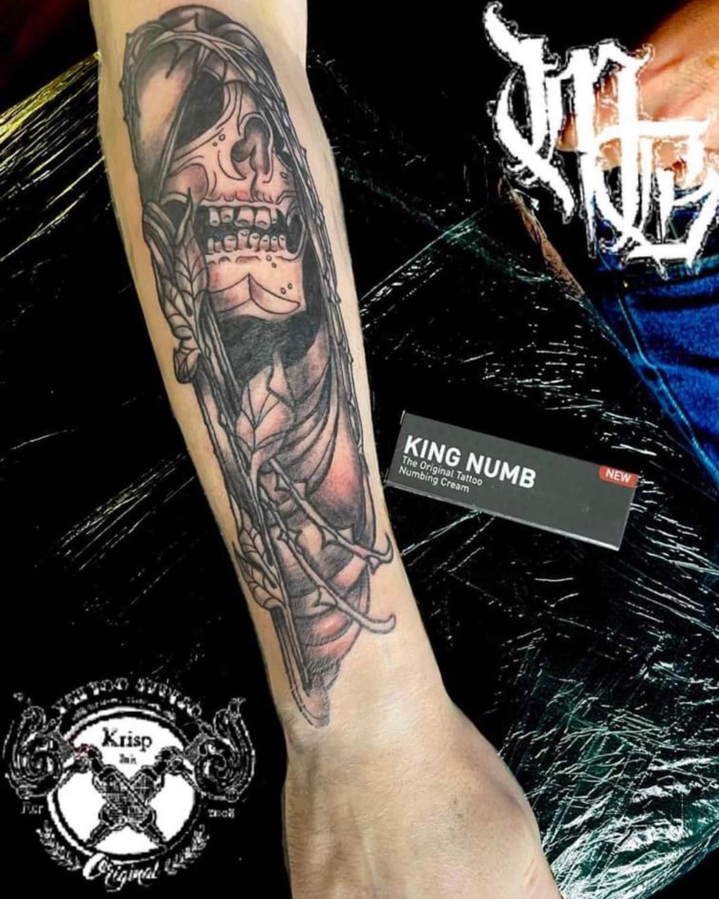 Work by @krispink_tattoostudio #now #tattoo #tattoostudio #tattooartist #tattooart #kingnumb #tattoonumb #kingnumbing #tattoonumbingcream