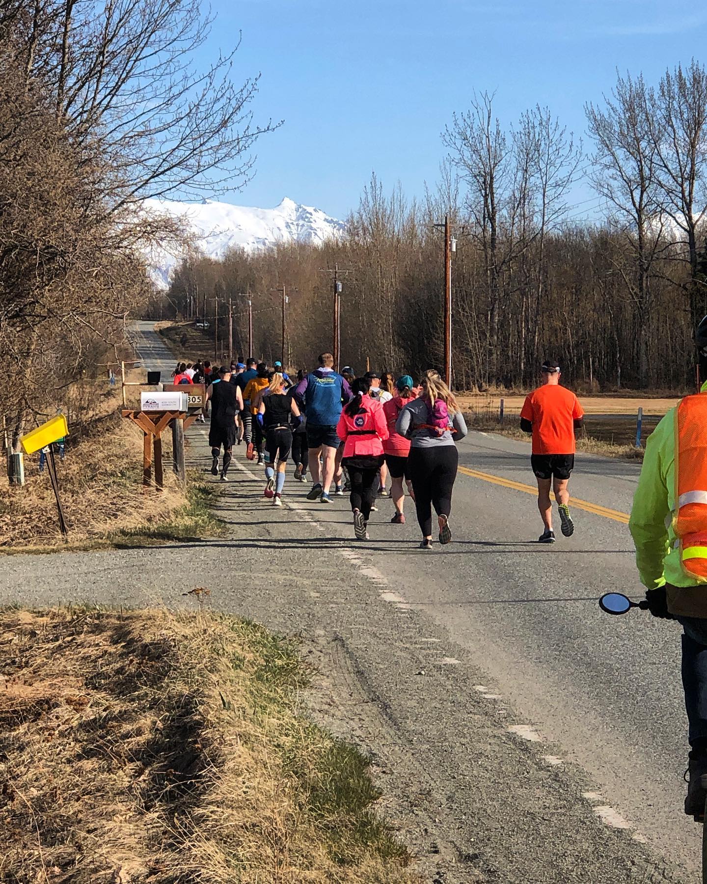 Today (March 31st) is the last day to guarantee that you receive your t-shirt (and in your size) by registering for the Valley Thaw Out race!
The Valley Thaw Out Race will be held Saturday, April 29th. Half Marathon starts at 10 a.m. 10K starts at 10:30 a.m. 5K starts at 11 a.m. And the (new this year!) Kids Fun Run starts at 11:30 a.m.
All races start and end at Pyrahâs Pioneer Peak Farm.
Register at https://runsignup.com/Race/AK/Palmer/ValleyThawOut