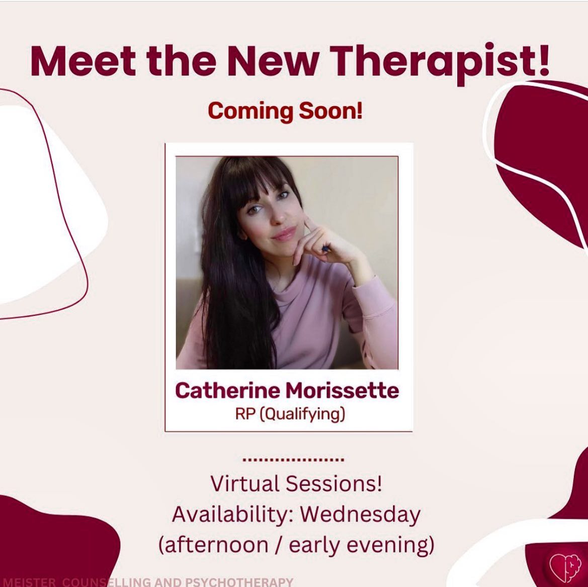 Hello Friends #, Therapist Friends and colleagues… my new associate is ready to take on clients. If you or someone you know wants to give this therapy thing a try, reach out. Or if your practice is full, please consider us for a referral. We are in Ontario Canada and registered with CRPO. Link in my bio.