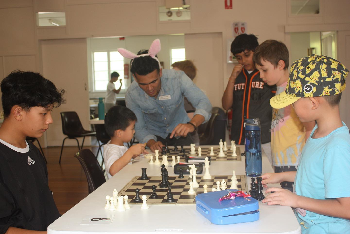 The Easter Bunny has arrived!! Eggsellent 🐣🍫🐰 #topchess