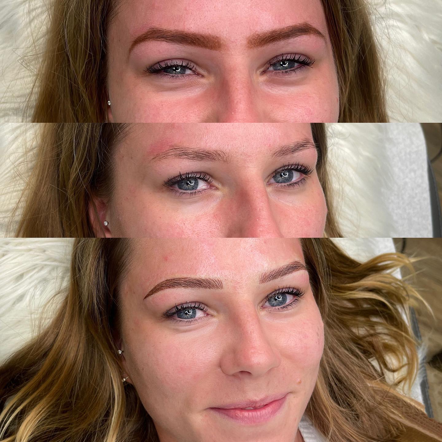 Vanessa @bambi.brows just doing what she does best ◡̈ Brow transformation! This is a combination of Nano Strokes, which are great for people who want microblading, but have oily skin, and Powder brows!
Top : clients makeup
Middle : bare brows
Bottom : fresh new brows
Book your appointment
with Vanessa today!
(973)6468346
___________________________________________
#loveyourlookbeautystudio #browartists #powderbrows #ombrebrows #nanostrokes #microblading #njpmu #njbrows #browshaping #browgoals